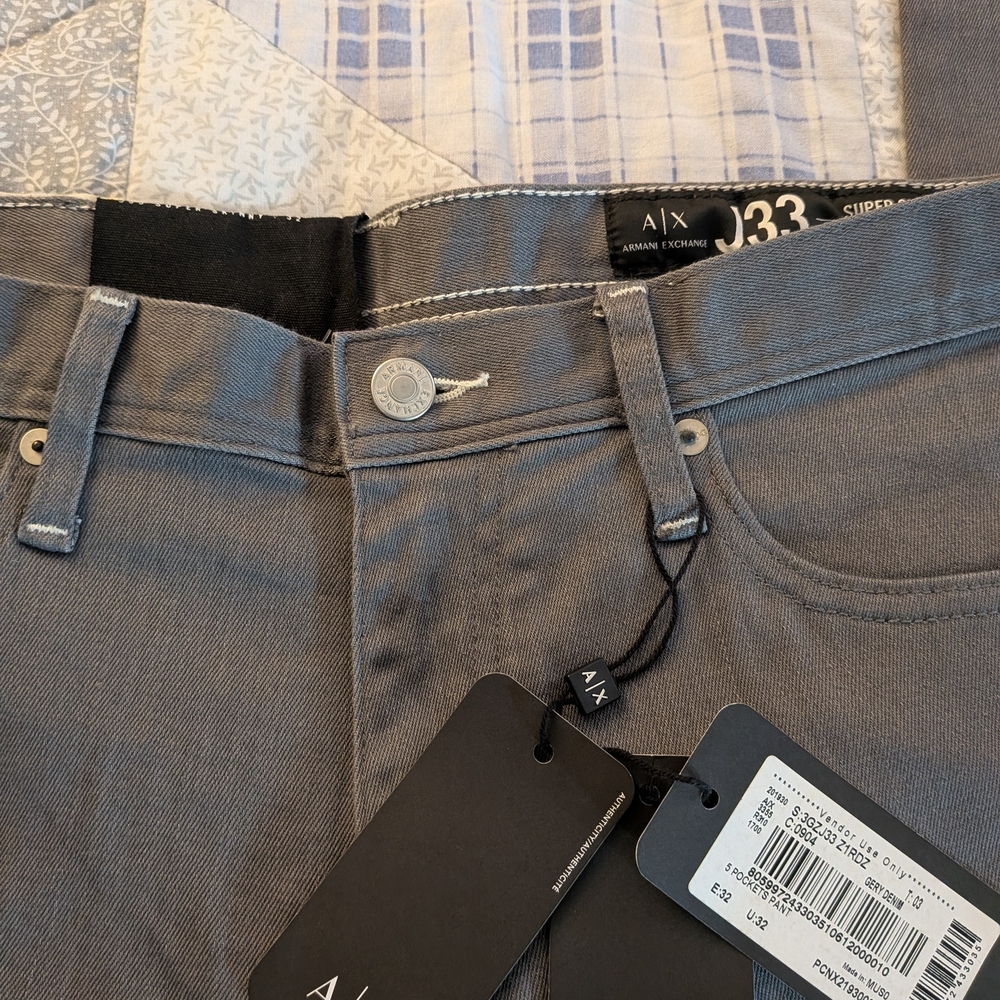 A/X Armani Exchange Men's Skinny Jeans - Gray - Picture 2 of 11